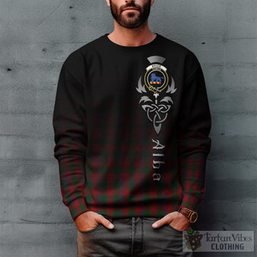 Bruce Old Tartan Sweatshirt Featuring Alba Gu Brath Family Crest Celtic Inspired