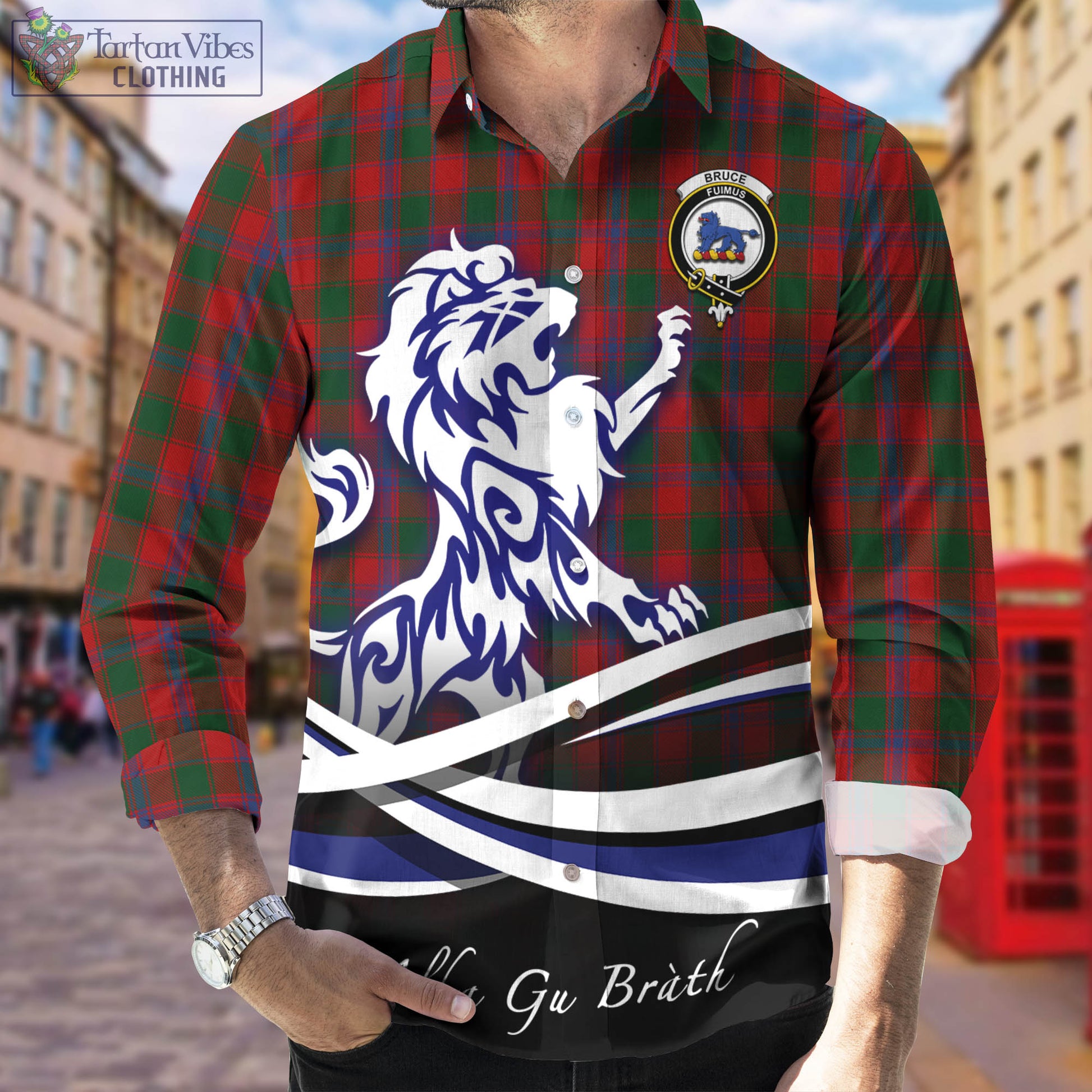 bruce-old-tartan-long-sleeve-button-up-shirt-with-alba-gu-brath-regal-lion-emblem