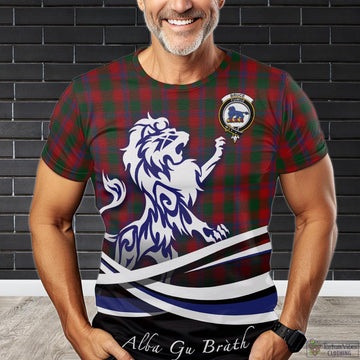 Bruce Old Tartan T-Shirt with Alba Gu Brath Regal Lion Emblem