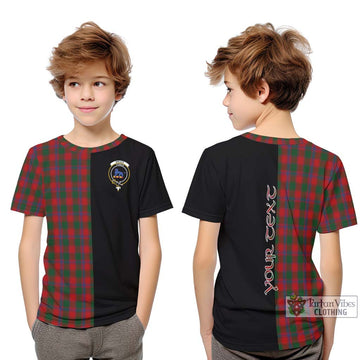 Bruce Old Tartan Kid T-Shirt with Family Crest and Half Of Me Style