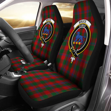 Bruce Old Tartan Car Seat Cover with Family Crest