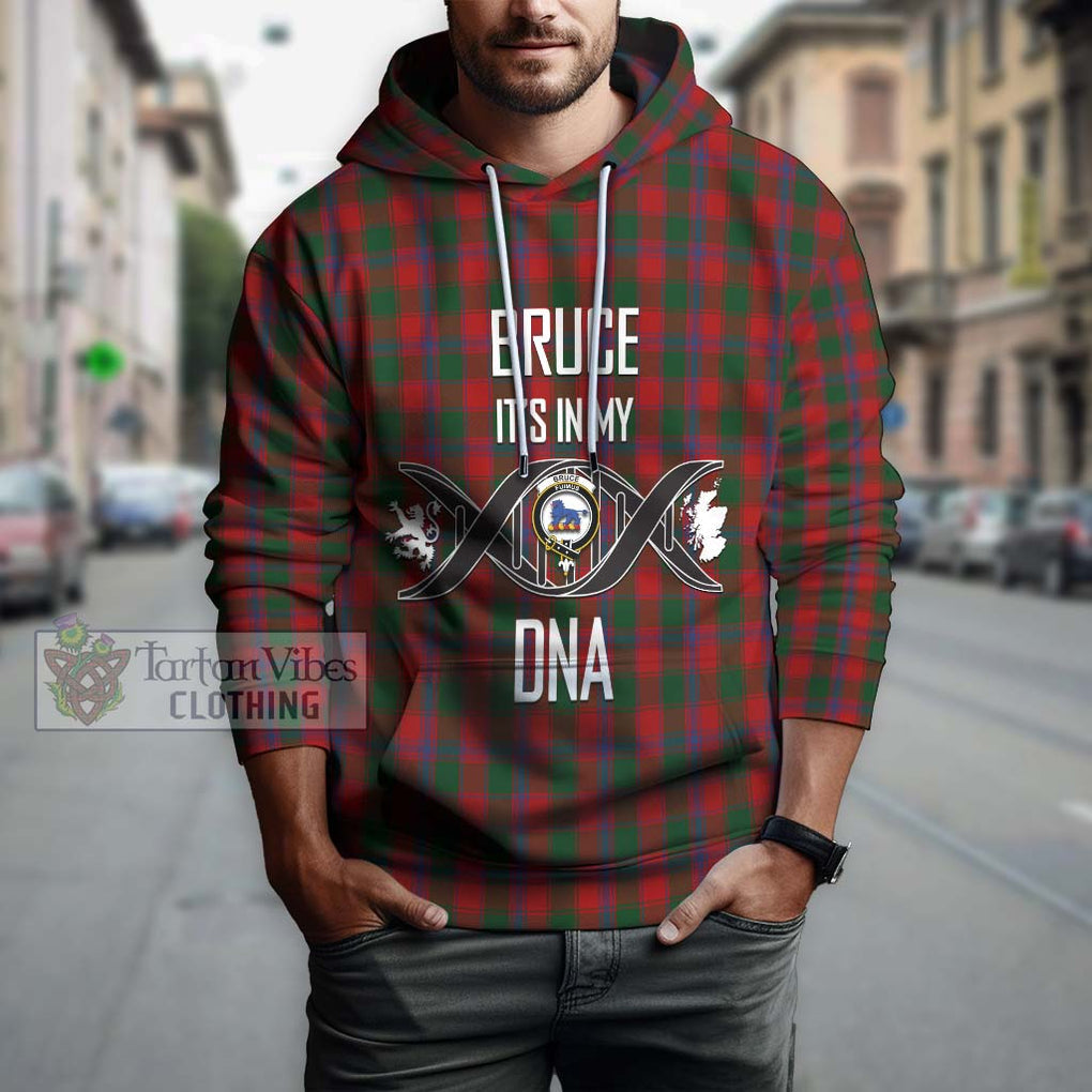 Bruce Old Tartan Hoodie with Family Crest DNA In Me Style Pullover Hoodie - Tartanvibesclothing Shop