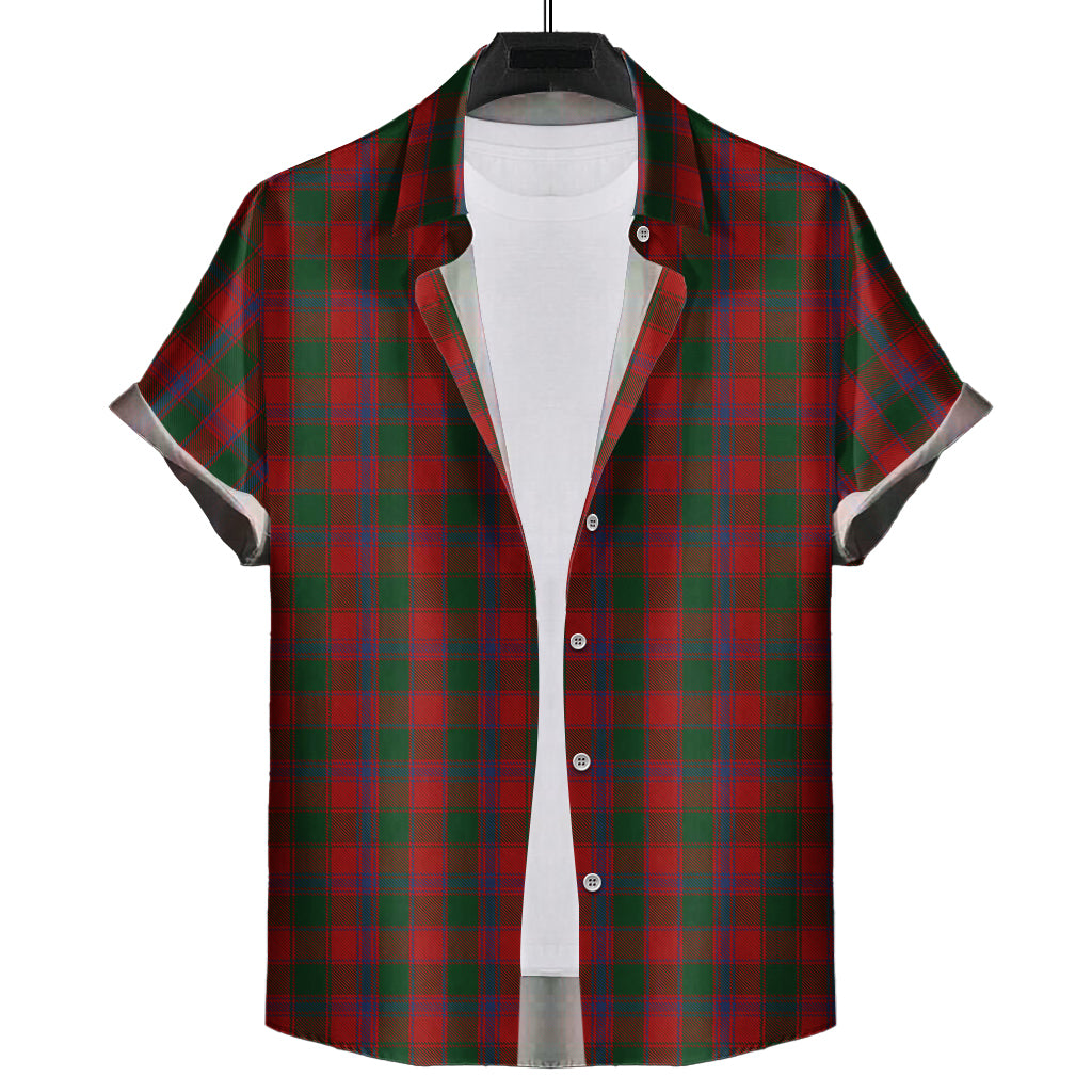 Bruce Old Tartan Short Sleeve Button Down Shirt - Tartanvibesclothing