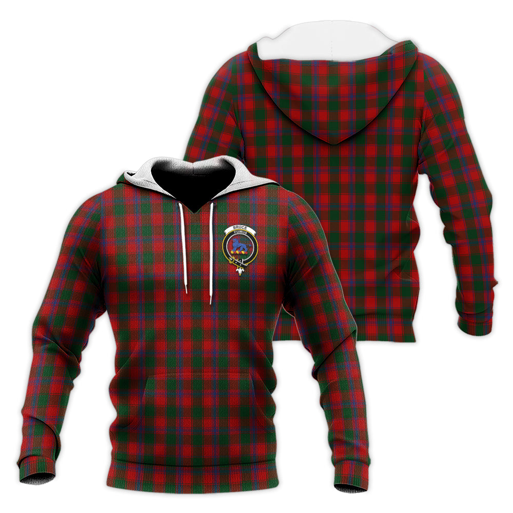 Bruce Old Tartan Knitted Hoodie with Family Crest Unisex Knitted Hoodie - Tartanvibesclothing