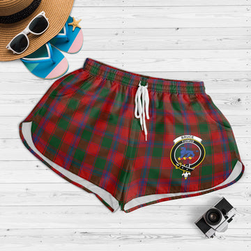 Bruce Old Tartan Womens Shorts with Family Crest