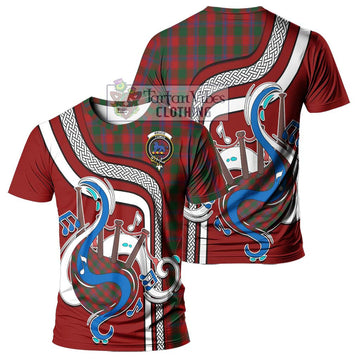 Bruce Old Tartan T-Shirt with Epic Bagpipe Style