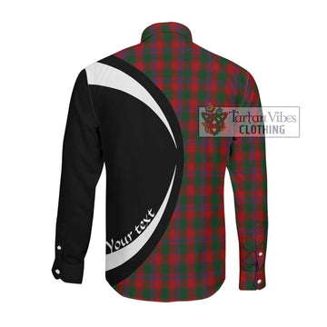 Bruce Old Tartan Long Sleeve Button Up with Family Crest Circle Style