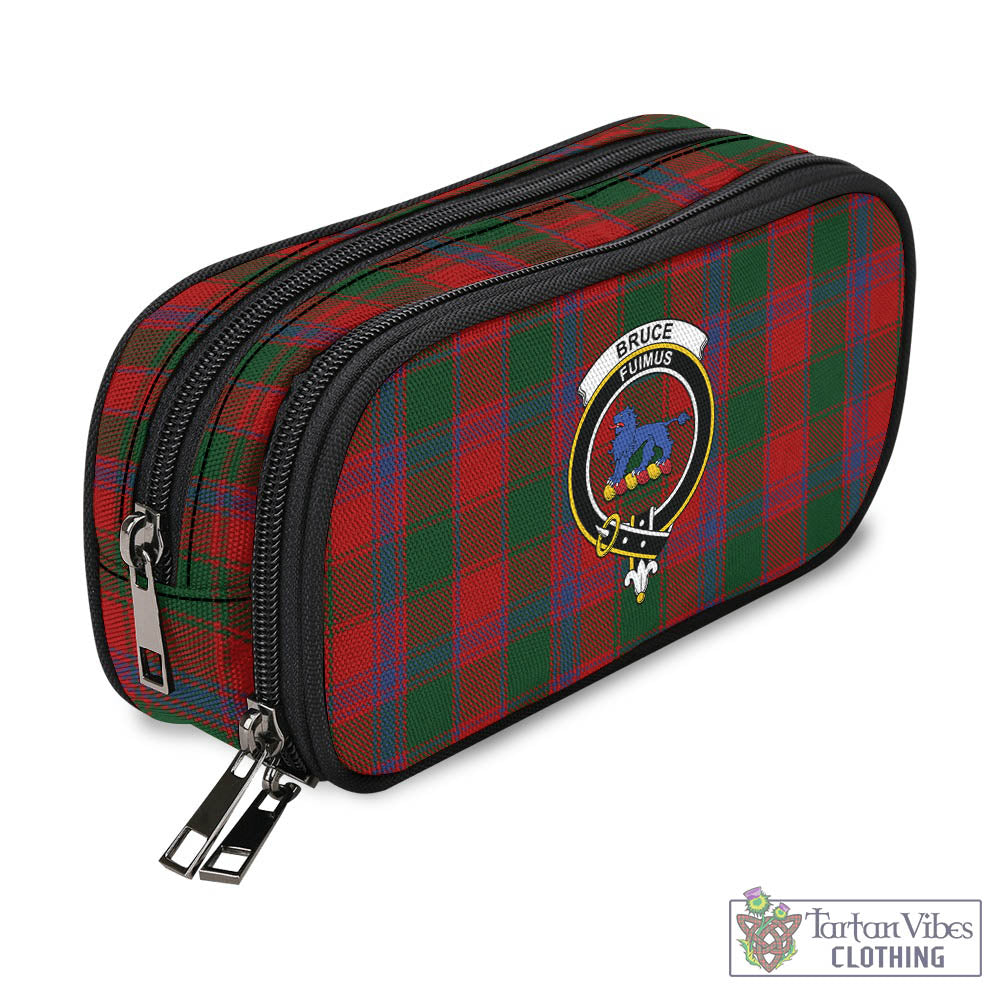 Tartan Vibes Clothing Bruce Old Tartan Pen and Pencil Case with Family Crest