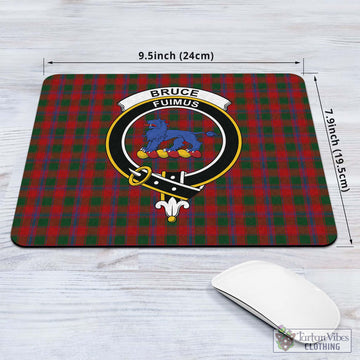 Bruce Old Tartan Mouse Pad with Family Crest