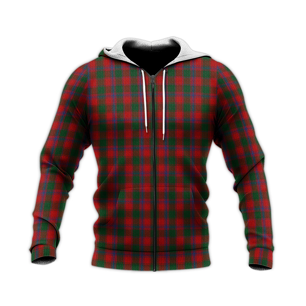 Bruce Old Tartan Knitted Hoodie Unisex Knitted Zip Hoodie - Tartanvibesclothing