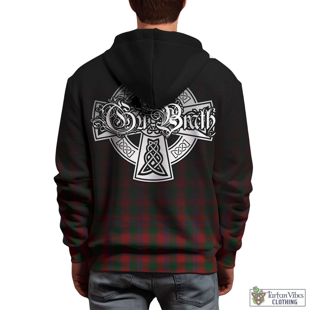 Tartan Vibes Clothing Bruce Old Tartan Hoodie Featuring Alba Gu Brath Family Crest Celtic Inspired