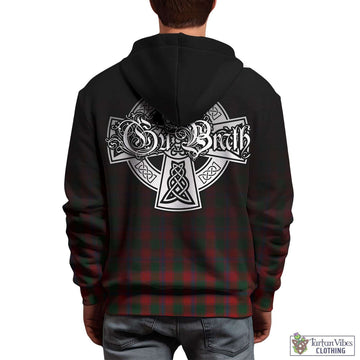 Bruce Old Tartan Hoodie Featuring Alba Gu Brath Family Crest Celtic Inspired