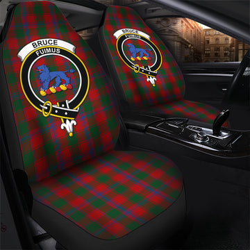 Bruce Old Tartan Car Seat Cover with Family Crest