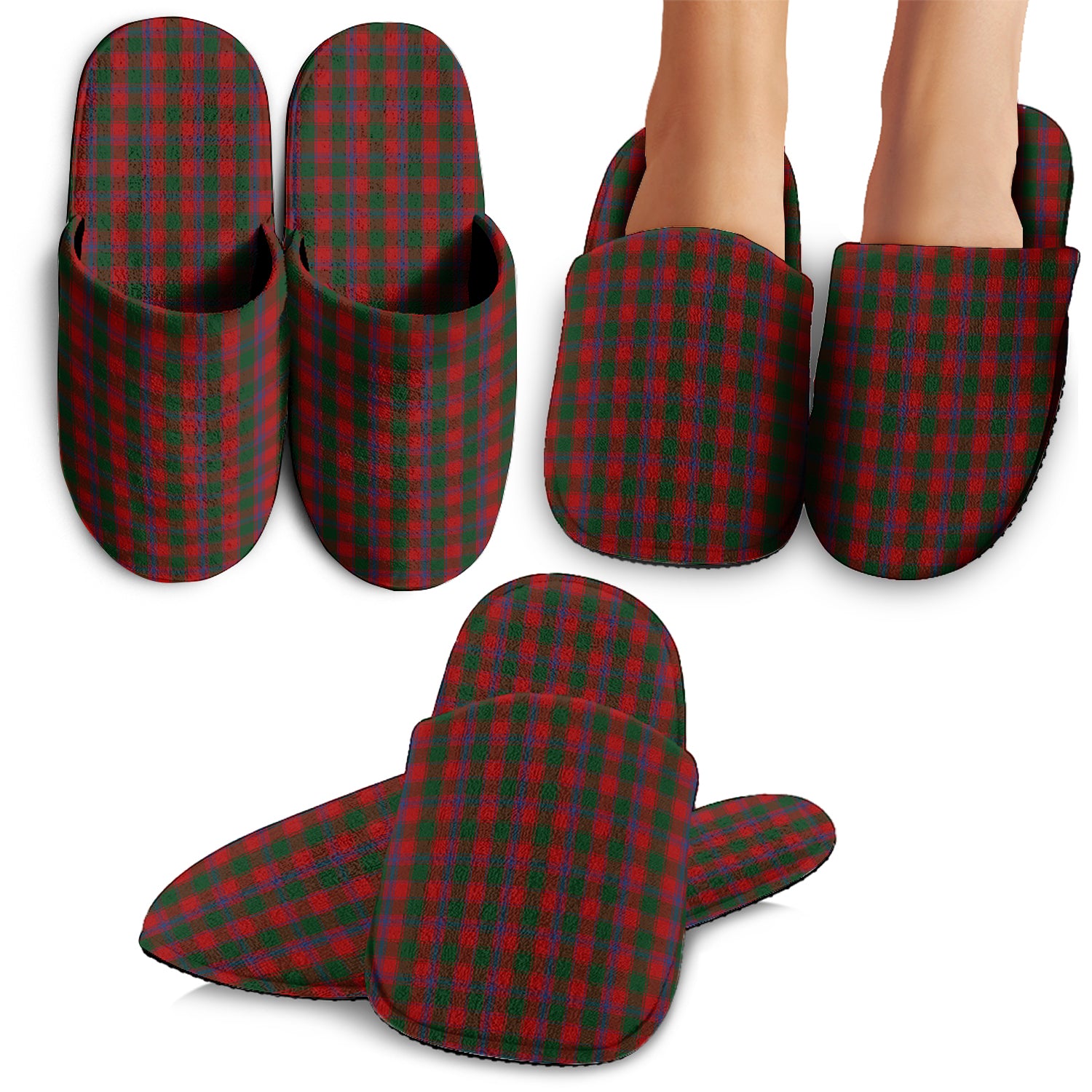 Bruce Old Tartan Home Slippers - Tartanvibesclothing