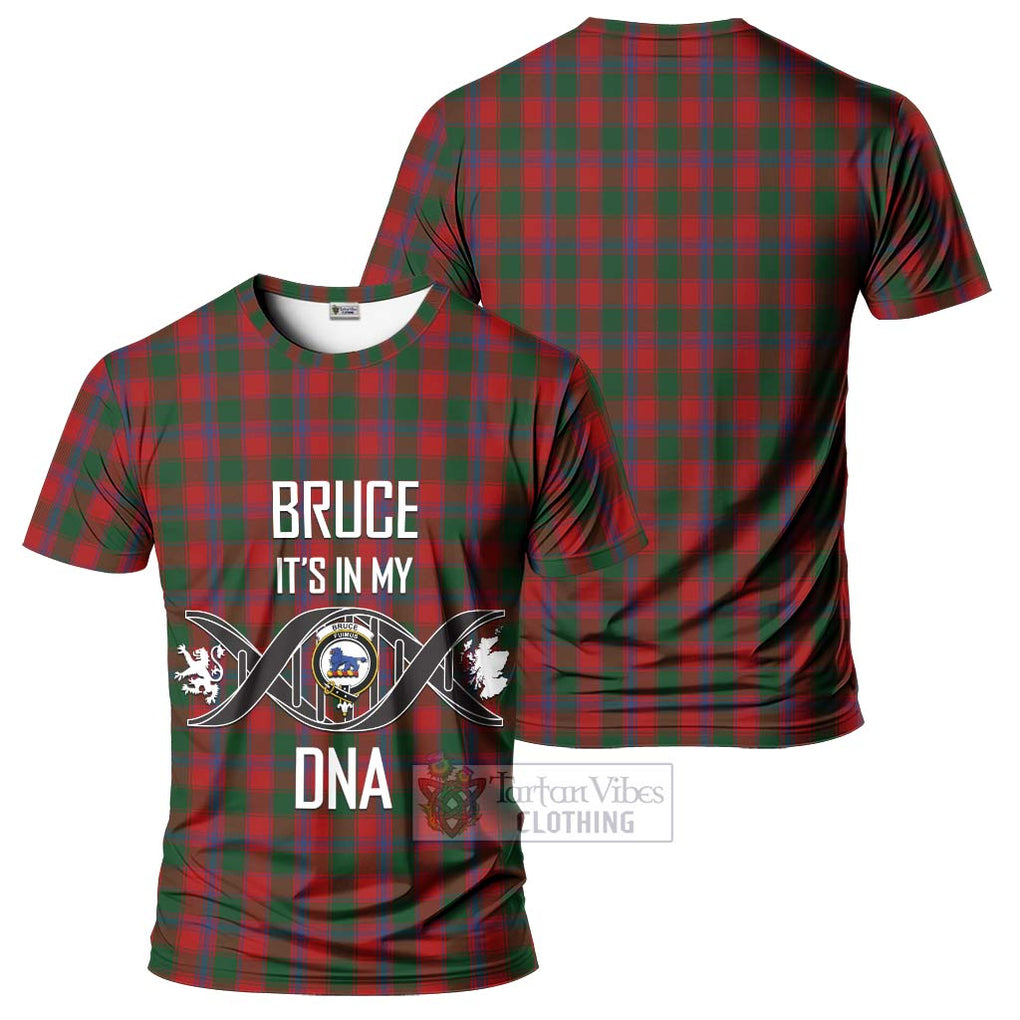 Bruce Old Tartan T-Shirt with Family Crest DNA In Me Style - Tartan Vibes Clothing