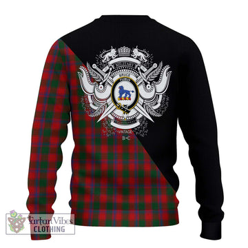 Bruce Old Tartan Ugly Sweater with Family Crest and Military Logo Style