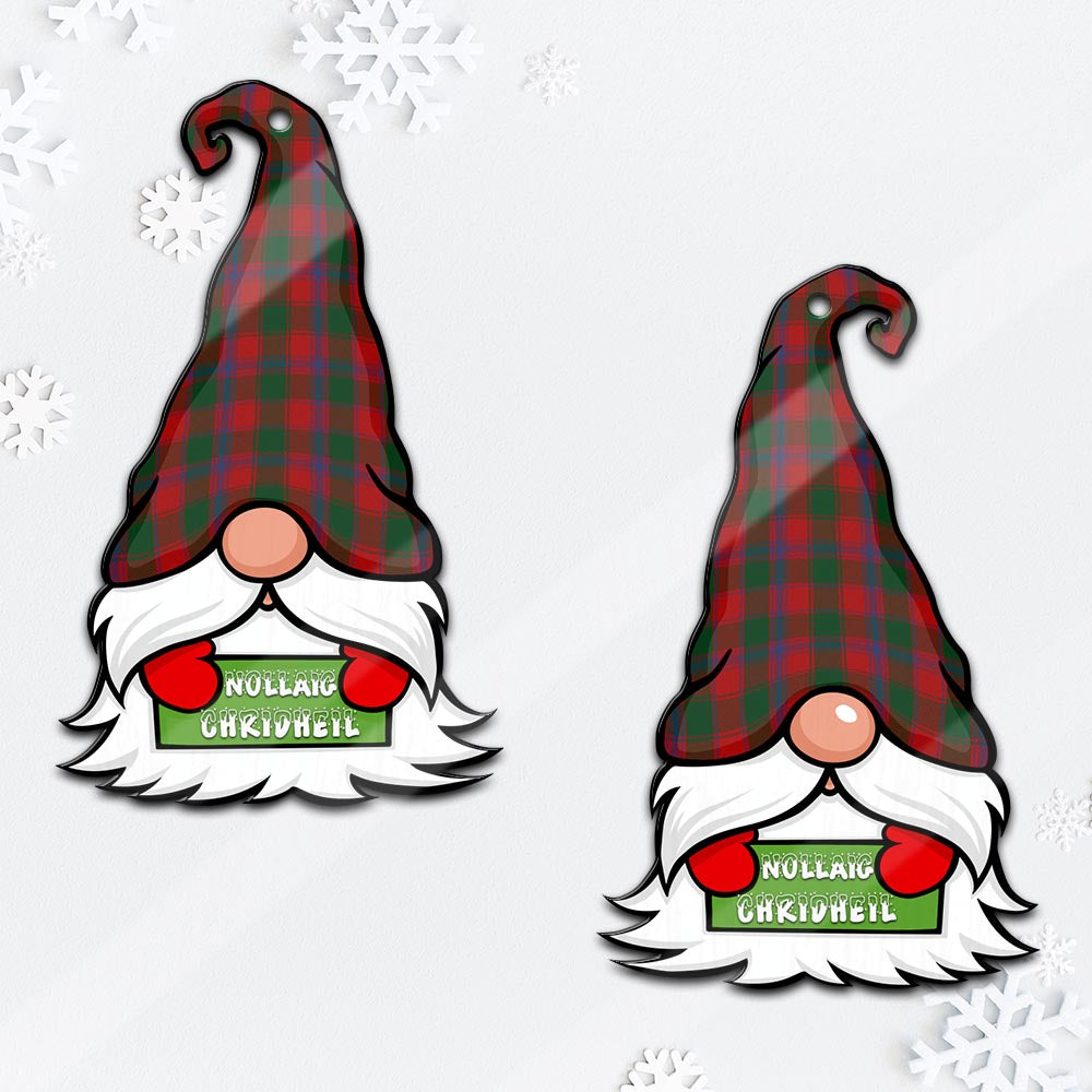 Bruce Old Gnome Christmas Ornament with His Tartan Christmas Hat - Tartan Vibes Clothing