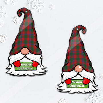 Bruce Old Gnome Christmas Ornament with His Tartan Christmas Hat