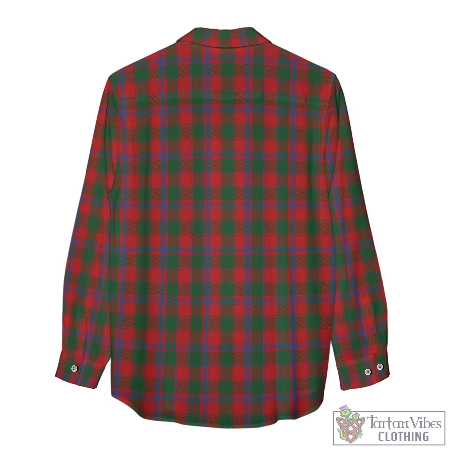 Tartan Vibes Clothing Bruce Old Tartan Womens Casual Shirt with Family Crest