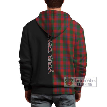 Bruce Old Tartan Hoodie with Family Crest and Half Of Me Style