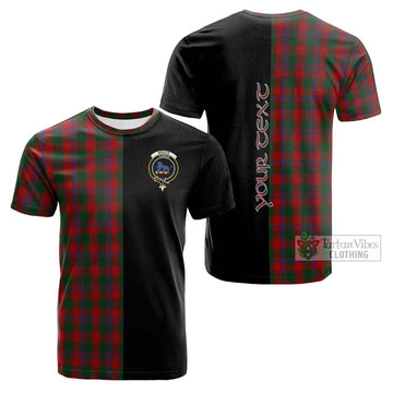 Bruce Old Tartan Cotton T-shirt with Family Crest and Half Of Me Style