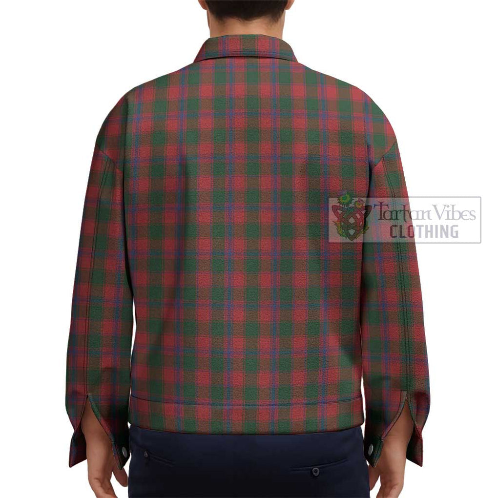 Bruce Old Tartan Unisex Lapel Cotton Jacket - Tartan Vibes Clothing