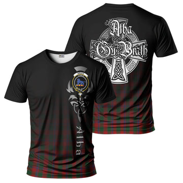 Bruce Old Tartan T-Shirt Featuring Alba Gu Brath Family Crest Celtic Inspired