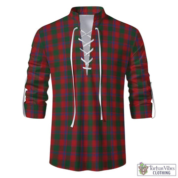 Bruce Old Tartan Men's Scottish Traditional Jacobite Ghillie Kilt Shirt