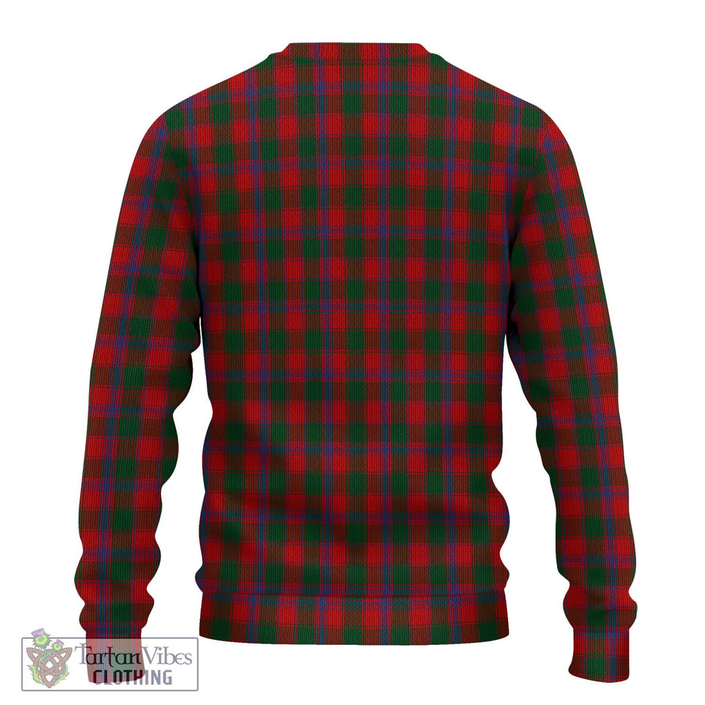 Bruce Old Tartan Knitted Sweater with Family Crest DNA In Me Style - Tartanvibesclothing Shop