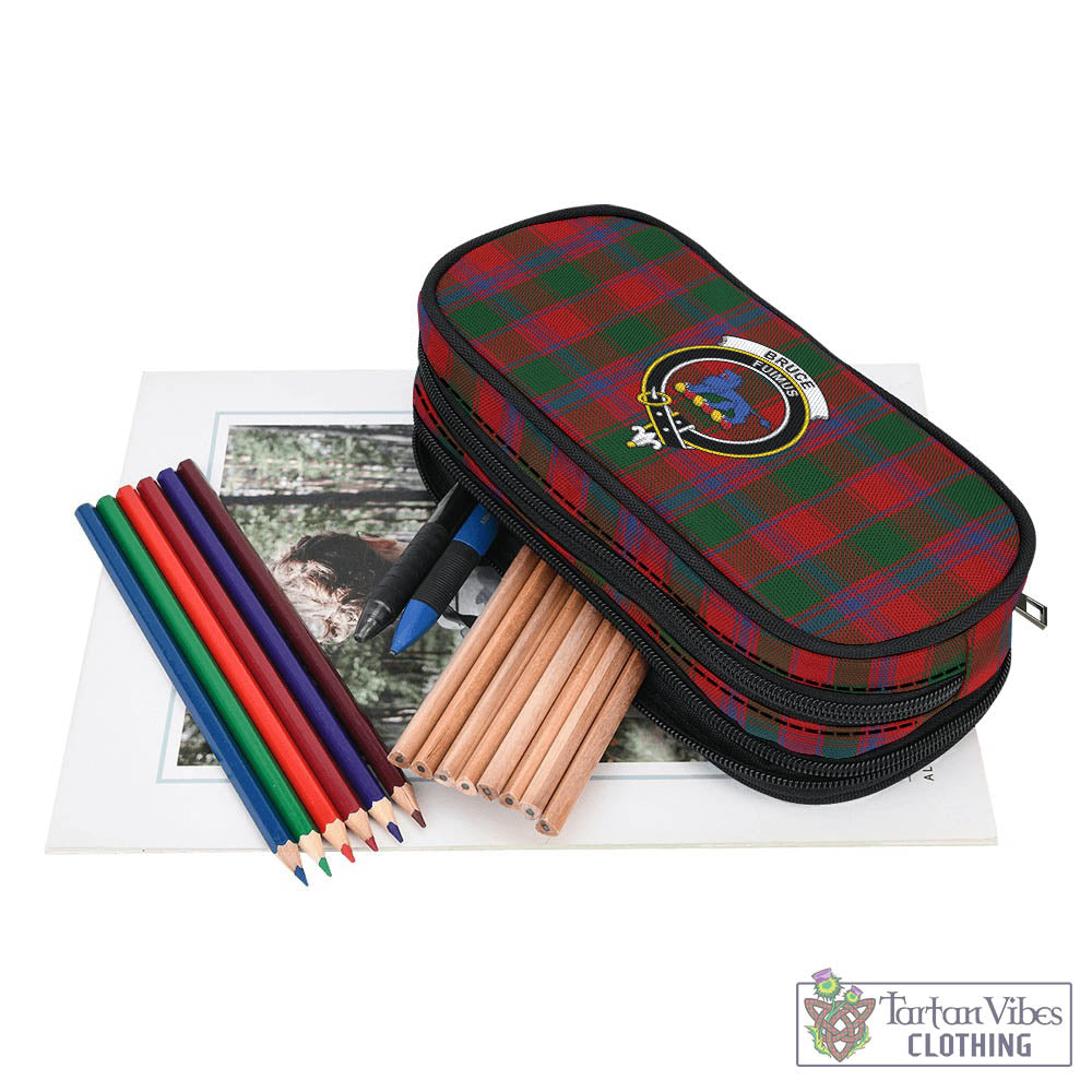 Tartan Vibes Clothing Bruce Old Tartan Pen and Pencil Case with Family Crest