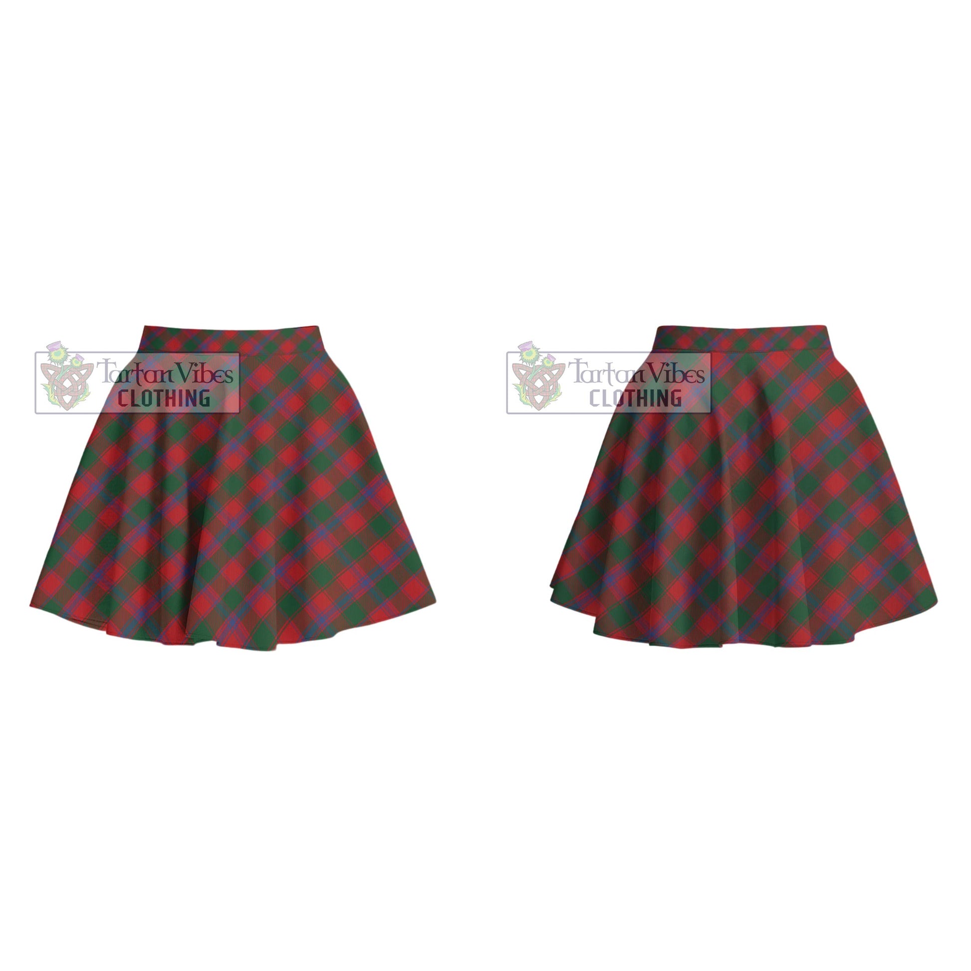 Tartan Vibes Clothing Bruce Old Tartan Women's Plated Mini Skirt