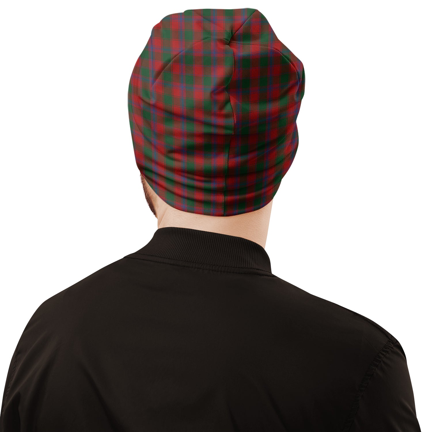 Bruce Old Tartan Beanies Hat with Family Crest - Tartanvibesclothing