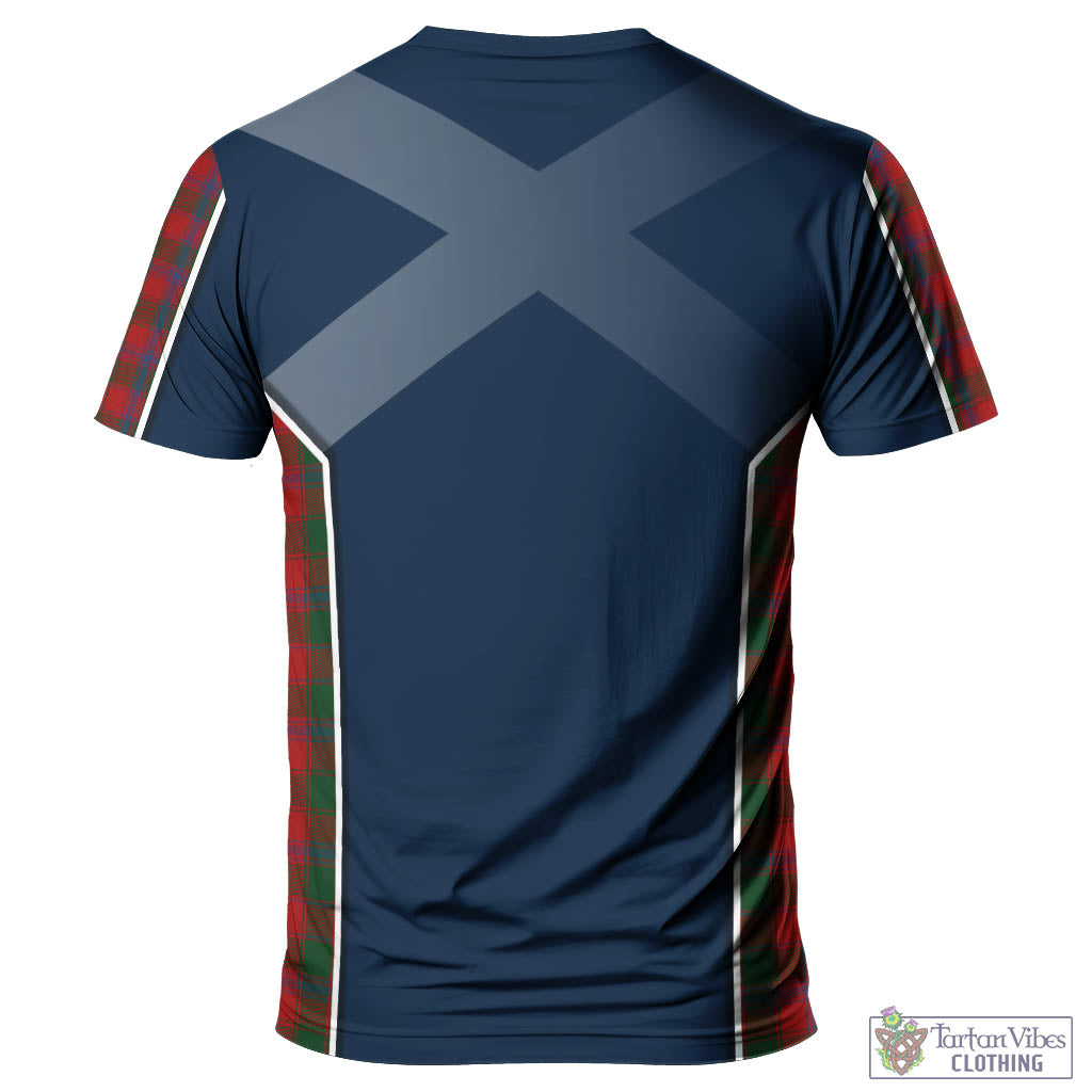 Tartan Vibes Clothing Bruce Old Tartan T-Shirt with Family Crest and Lion Rampant Vibes Sport Style