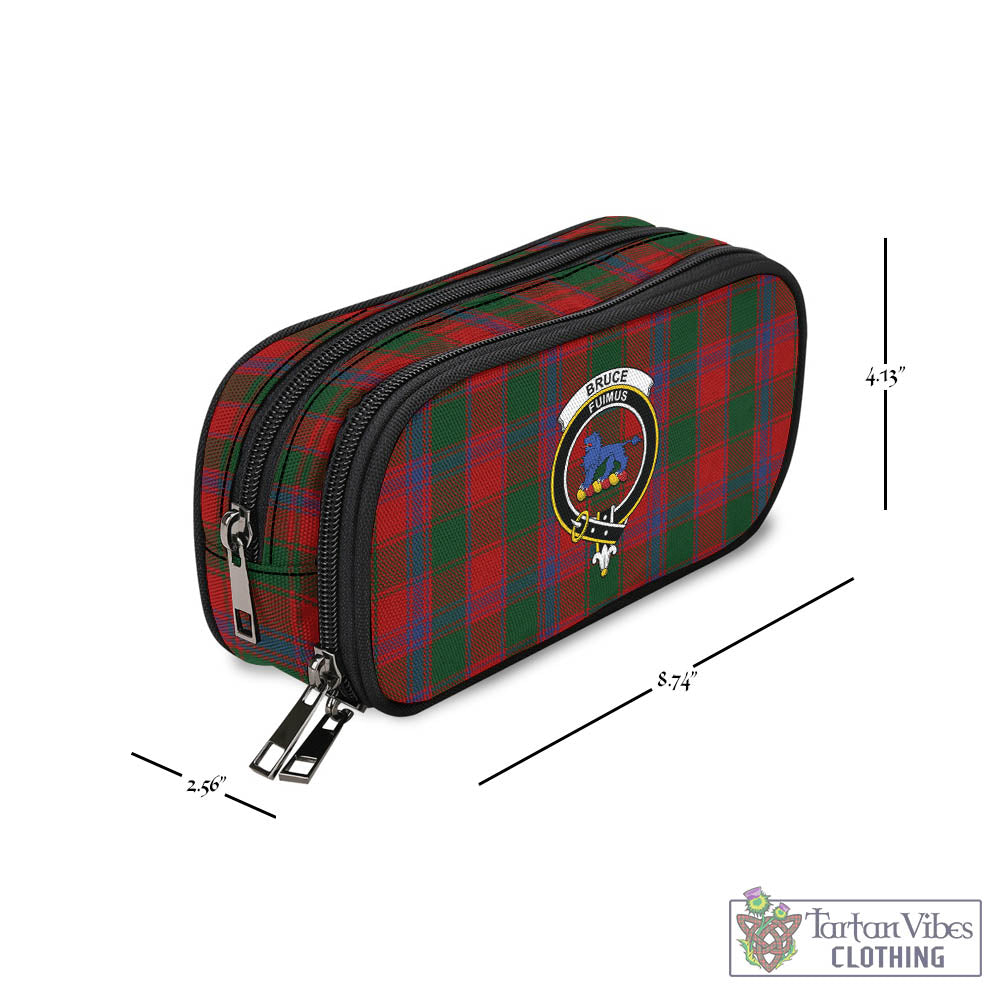 Tartan Vibes Clothing Bruce Old Tartan Pen and Pencil Case with Family Crest