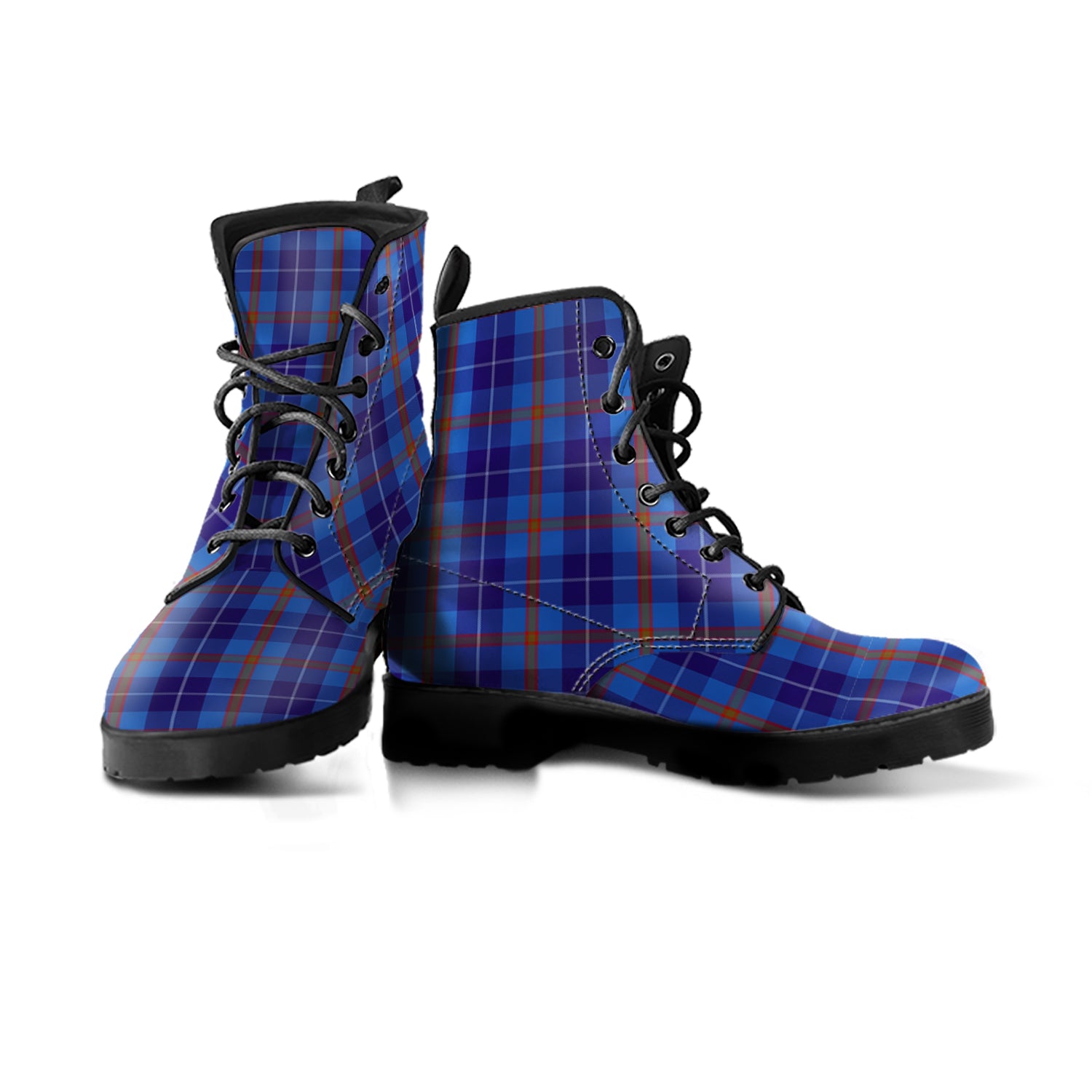 Bryson Tartan Leather Boots Men' Boots - Tartan Vibes Clothing