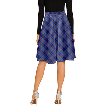 Bryson Tartan Melete Pleated Midi Skirt Cross Style - Tartan Vibes Clothing