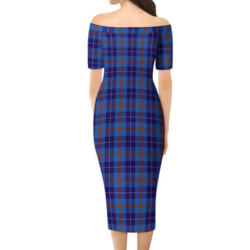 Bryson Tartan Off Shoulder Lady Dress - Tartan Vibes Clothing