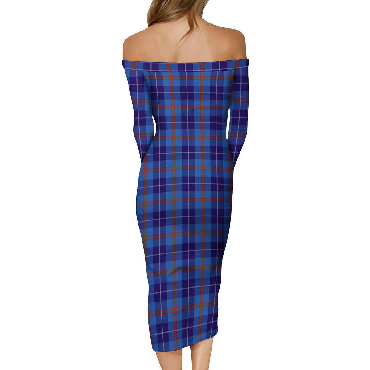 Bryson Tartan Off Shoulder Lady Dress - Tartan Vibes Clothing