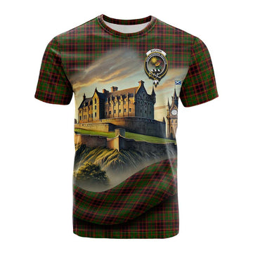 Buchan Tartan Family Crest Cotton T-shirt with Scottish Ancient Castle Style Kid's Shirt - Tartan Vibes Clothing