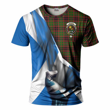 Buchan Tartan T-Shirt with Family Crest Scotland Patriotic Style