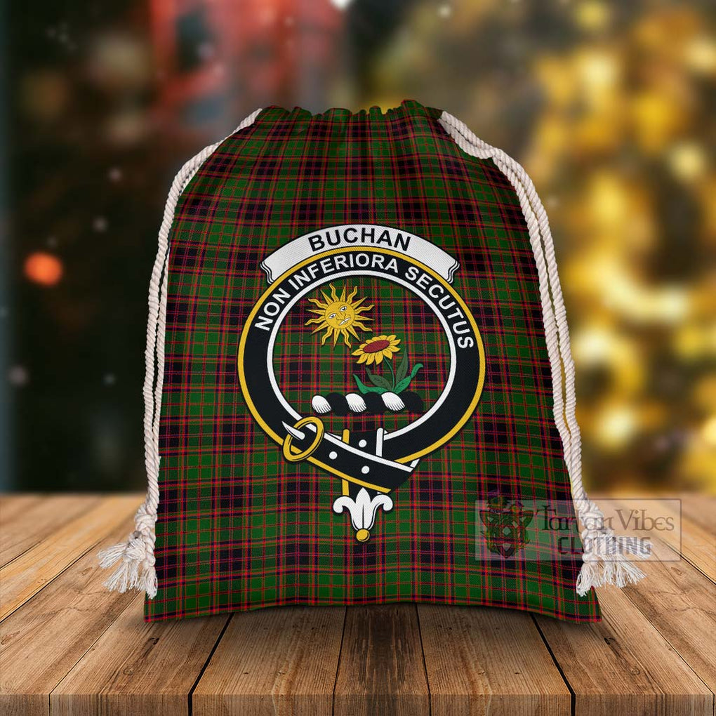 Tartan Vibes Clothing Buchan Tartan Christmas Santa's Bag with Family Crest