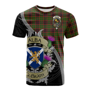Buchan Tartan Family Crest Cotton T-shirt Lion Rampant Royal Thistle Shield Celtic Inspired Kid's Shirt - Tartan Vibes Clothing