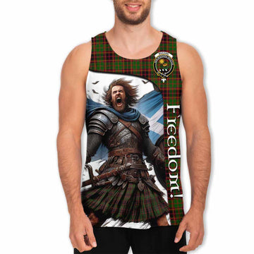 Buchan Crest Tartan Men's Tank Top Inspired by the Freedom of Scottish Warrior