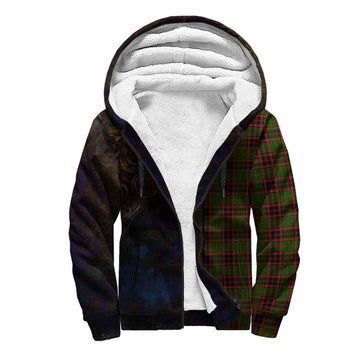 Buchan Tartan Family Crest Sherpa Hoodie Alba Gu Brath Be Brave Lion Ancient Style Unisex S - Tartan Vibes Clothing