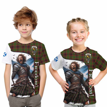 Buchan Crest Tartan Kid T-Shirt Inspired by the Freedom of Scottish Warrior