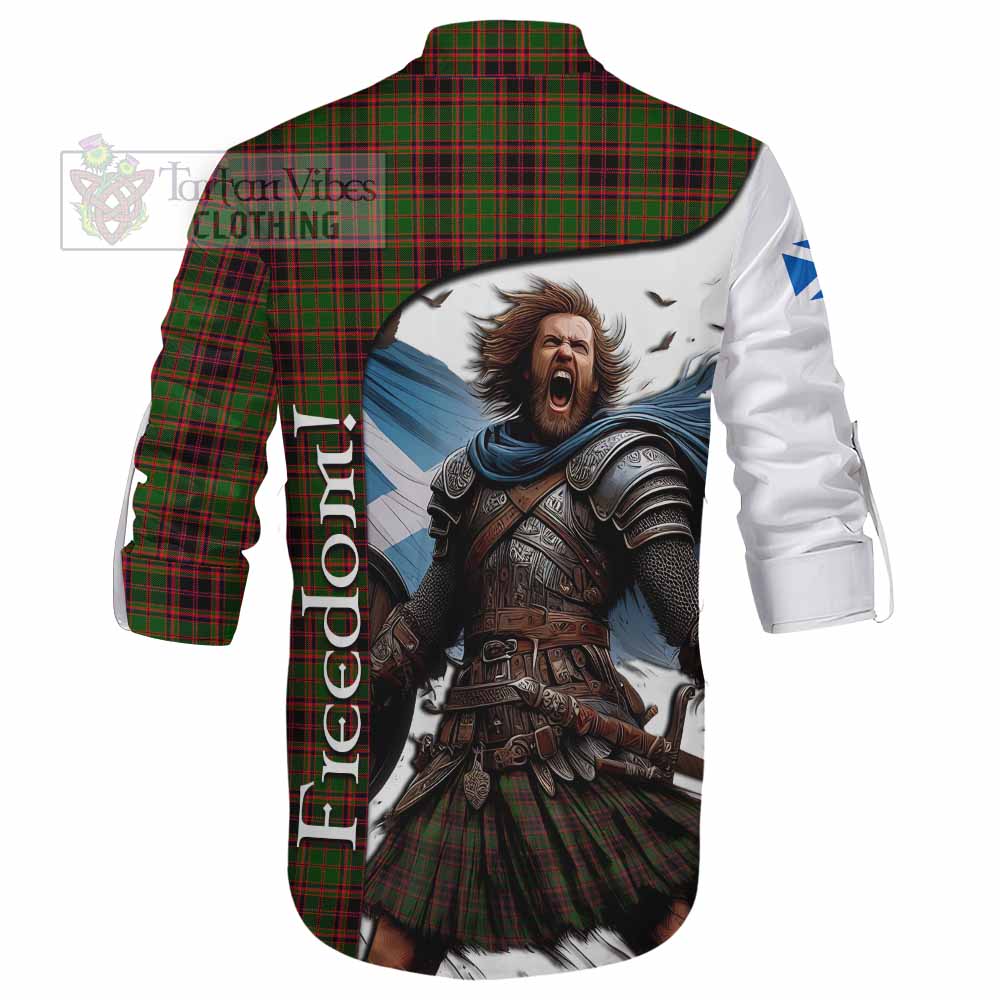 Tartan Vibes Clothing Buchan Crest Tartan Ghillie Kilt Shirt Inspired by the Freedom of Scottish Warrior