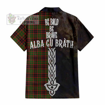 Buchan Tartan Family Crest Hawaiian Shirt Alba Gu Brath Be Brave Lion Ancient Style - Tartan Vibes Clothing