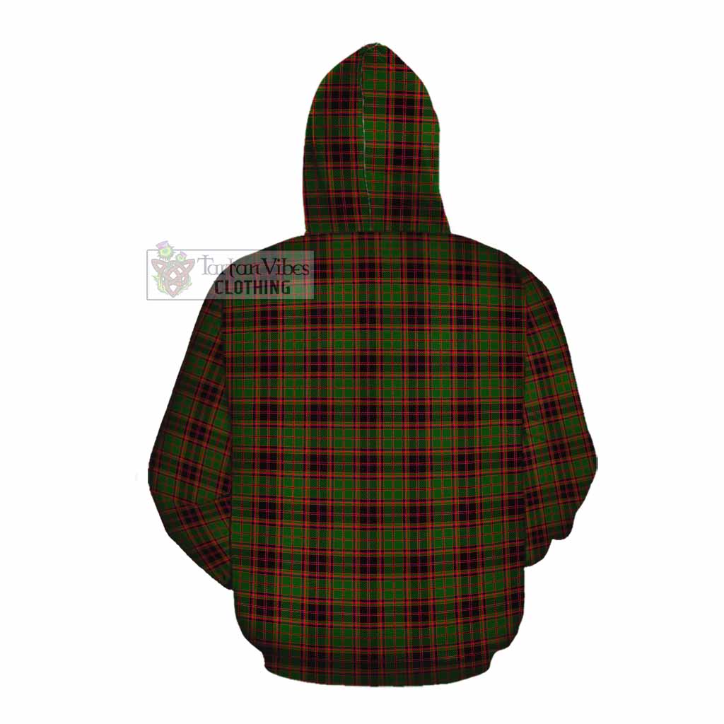 Tartan Vibes Clothing Buchan Tartan Cotton Hoodie with Family Crest DNA In Me Style