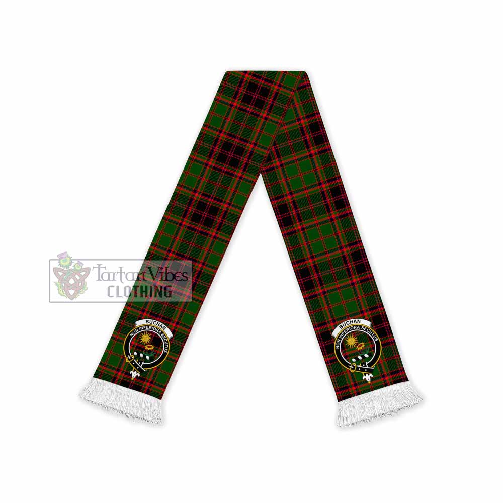 Buchan Tartan Ruffneck Scarf with Family Crest - Tartan Vibes Clothing