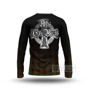 Buchan Tartan Long Sleeve T-Shirt Featuring Alba Gu Brath Family Crest Celtic Inspired